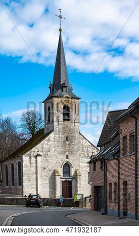 Ossel, Flemish Brabant Region, Belgium, Feb. 25 2023 - The Catholic Saint John The Baptist Church Of