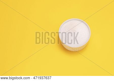 Natural Organic Sweetener Erythritol, Produced By Fermentation From Corn, Called Dextrose In Ceramic