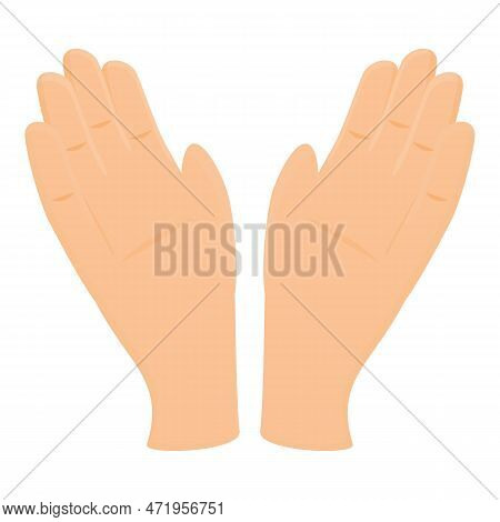 Funny Handclap Icon Cartoon . Sport Encourage. Hand Applause