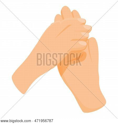 Gesture Handclap Icon Cartoon . Show Applause. Crowd Encourage