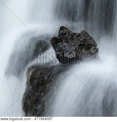 Beautiful Peaceful Landscape Image Of Scaleber Force Waterfall In Yorkshire Dales In England During 