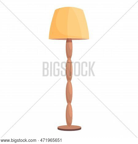 Interior Torchere Icon Cartoon . Floor Lamp. Stand Table