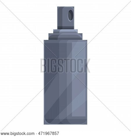 Self Defense Spray Bottle Icon Cartoon . Woman Pepper. Gas Canister
