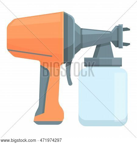 Pulverizer Sprayer Icon Cartoon . Spray Gun. Air Painter