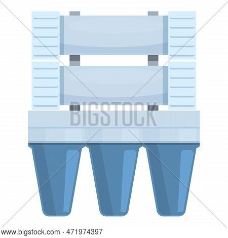 Osmosis Filter Icon Cartoon . Water System. Purification Tank