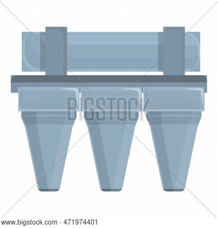Osmosis Purification Icon Cartoon . Water System. Plant Tank