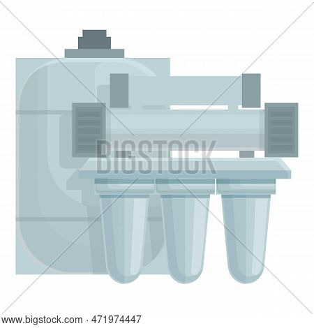 Osmosis Cycle System Icon Cartoon . Water Filter. Tank Home