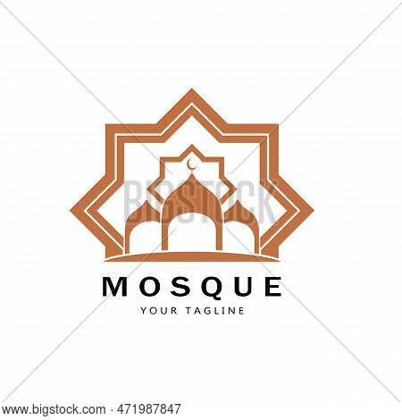 Islamic Mosque Logo Vector Icon Template