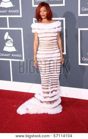 Rihanna at the 53rd Annual Grammy Awards, Staples Center, Los Angeles, CA. 02-13-11