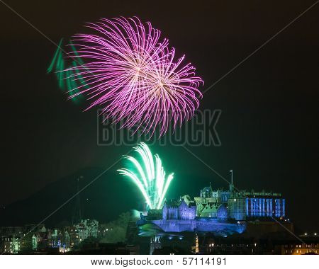 Edinburgh Fireworks Scotland Uk
