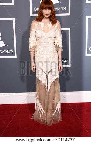Florence Welch at the 53rd Annual Grammy Awards, Staples Center, Los Angeles, CA. 02-13-11