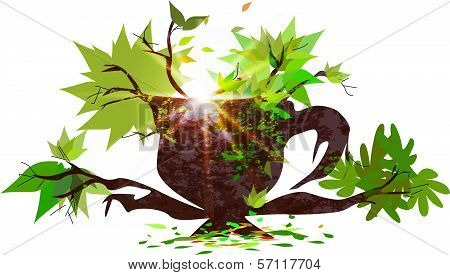 cup of autumn's tea