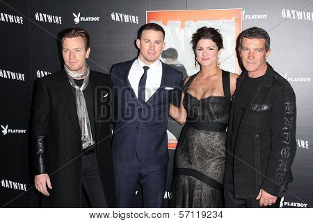 Ewan McGregor, Channing Tatum, Gina Carano. Antonio Banderas at the 