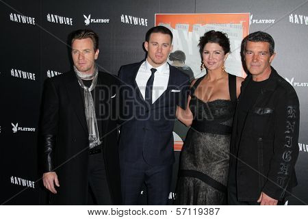 Ewan McGregor, Channing Tatum, Gina Carano. Antonio Banderas at the 