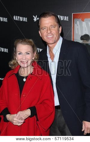 Juliette Mills, Maxwell Caufield at the 