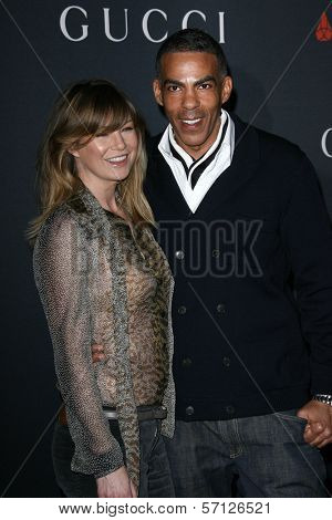 Ellen Pompeo and Chris Ivery  at the Gucci and Rocnation Private Pre Grammy Brunch, Soho House, Los Angeles, CA. 02-12-11