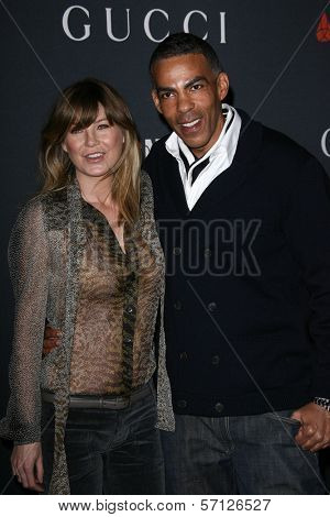 Ellen Pompeo and Chris Ivery at the Gucci and Rocnation Private Pre Grammy Brunch, Soho House, Los Angeles, CA. 02-12-11