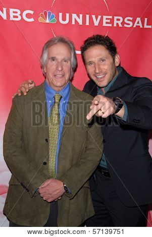 Henry Winkler and Mark Feuerstein at the NBC Universal  Press Tour All-Star Party, Langham Huntington Hotel, Pasadcena, CA. 01-13-11