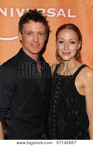David Lyons and Jennifer Ferrin at the NBC Universal  Press Tour All-Star Party, Langham Huntington Hotel, Pasadcena, CA. 01-13-11