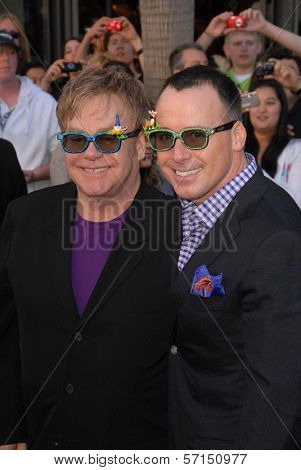 Elton John and David Furnish at the 