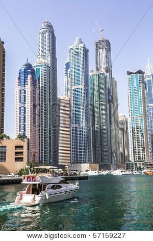 Dubai Marina Cityscape, Uae