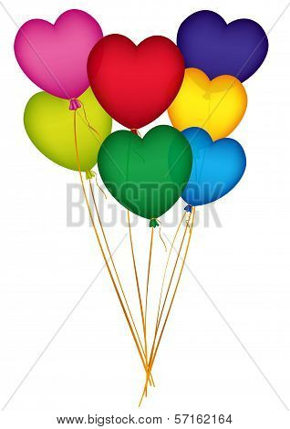 Valentine Heart Balloons