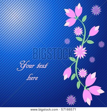 abstract  background with flowers