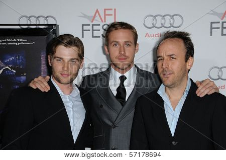 Mike Vogel, Ryan Gosling, Derek Cianfrance at the 