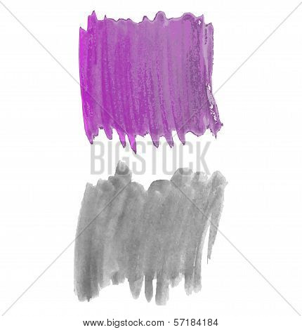 Set of watercolor design elements.