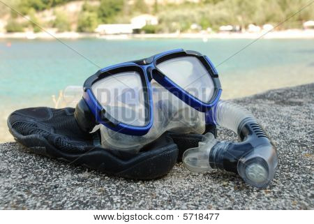 Tuba et masque, Meganissi île