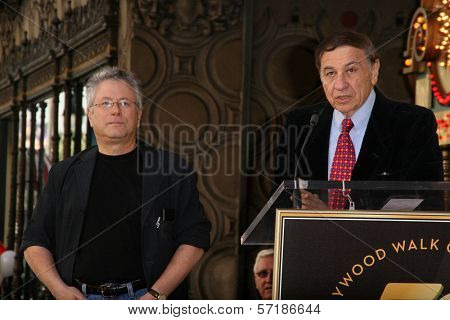 Alan Menken, Richard Sherman at the Alan Menken Hollywood Walk of Fame Star Ceremony, El Capitan Theater, Hollywood, CA. 11-10-10
