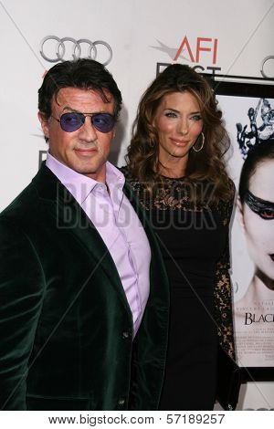 Sylvester Stallone and Jennifer Flavin at the AFI Fest 2010 Closing Night Gala Screening of 