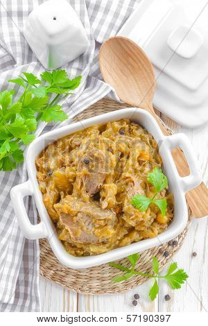 Braised duck