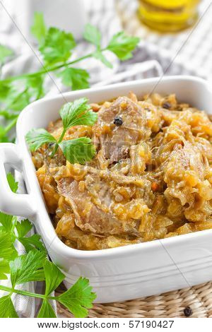 Braised duck