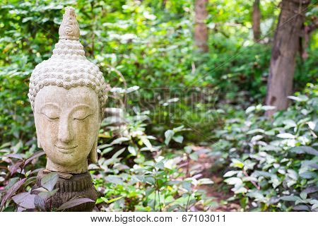 Buddha In Thailand Stucco Nature