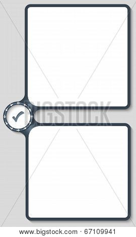Double Box For Entering Text With Arrows And Check Box
