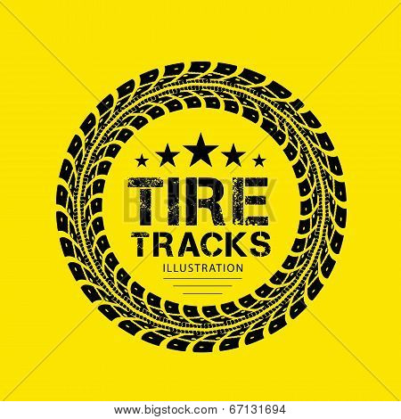 Tire tracks