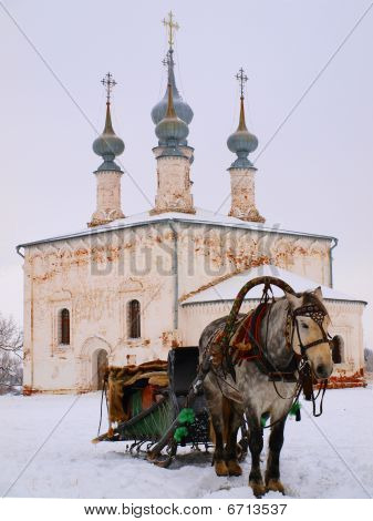 Ortodokse Rusland. Den horsy og gamle kirke