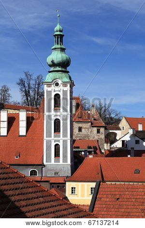 Details Of St. Jost Church In Cesky Krumlov