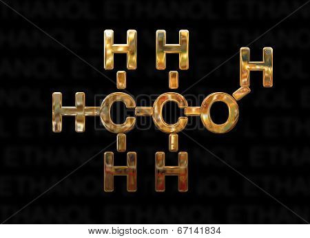 Ethanol Molecule Concept