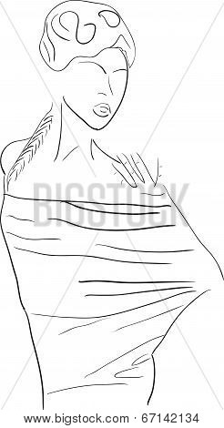 Silhouette of dancer