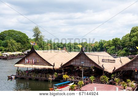 Kanchanaburi, Thailand - May 23, 2014:view Over River Kwai, Kanchanaburi Province, Thailand.