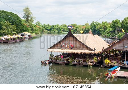Kanchanaburi, Thailand - May 23, 2014:view Over River Kwai, Kanchanaburi Province, Thailand.