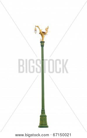 Pole Of Lamp In Thanon Utthayan Road
