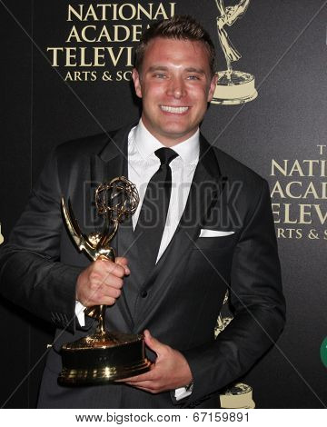 LOS ANGELES - JUN 22:  Billy Miller - Outstnading Lead Actor in a Drama at the 2014 Daytime Emmy Awards Press Room at the Beverly Hilton Hotel on June 22, 2014 in Beverly Hills, CA