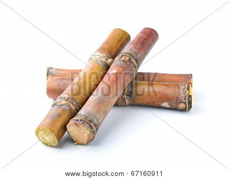 Sugarcane Isolated On White Background