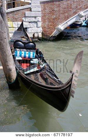 Parking Gondola In Venice