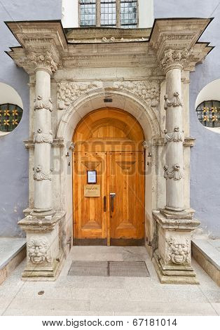 Portal Of St. Nicholas Church (xiii C.). Tallinn, Estonia
