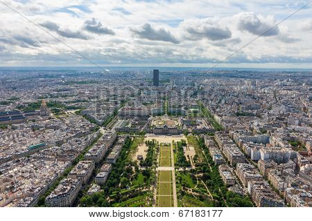 View Of Paris, The Champ De Mars From The Eiffel Tower