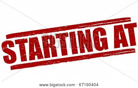 Starting At